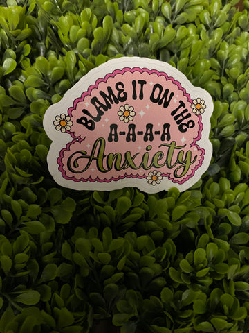 A a a anxiety sticker